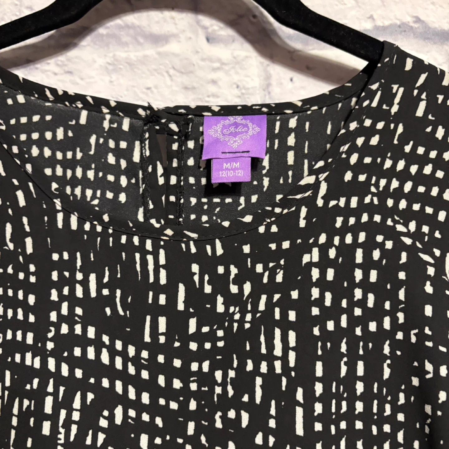 Jolie Dress - Black/White Geometric Dress - M/M - photo 3