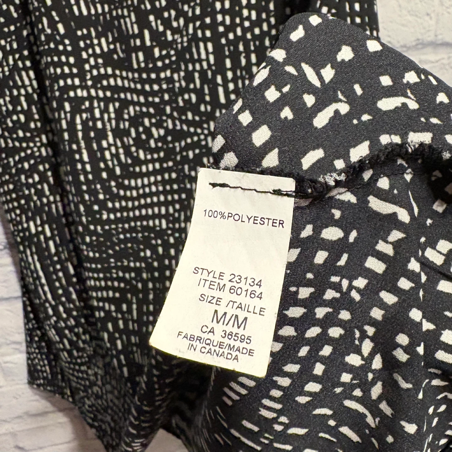 Jolie Dress - Black/White Geometric Dress - M/M - photo 5