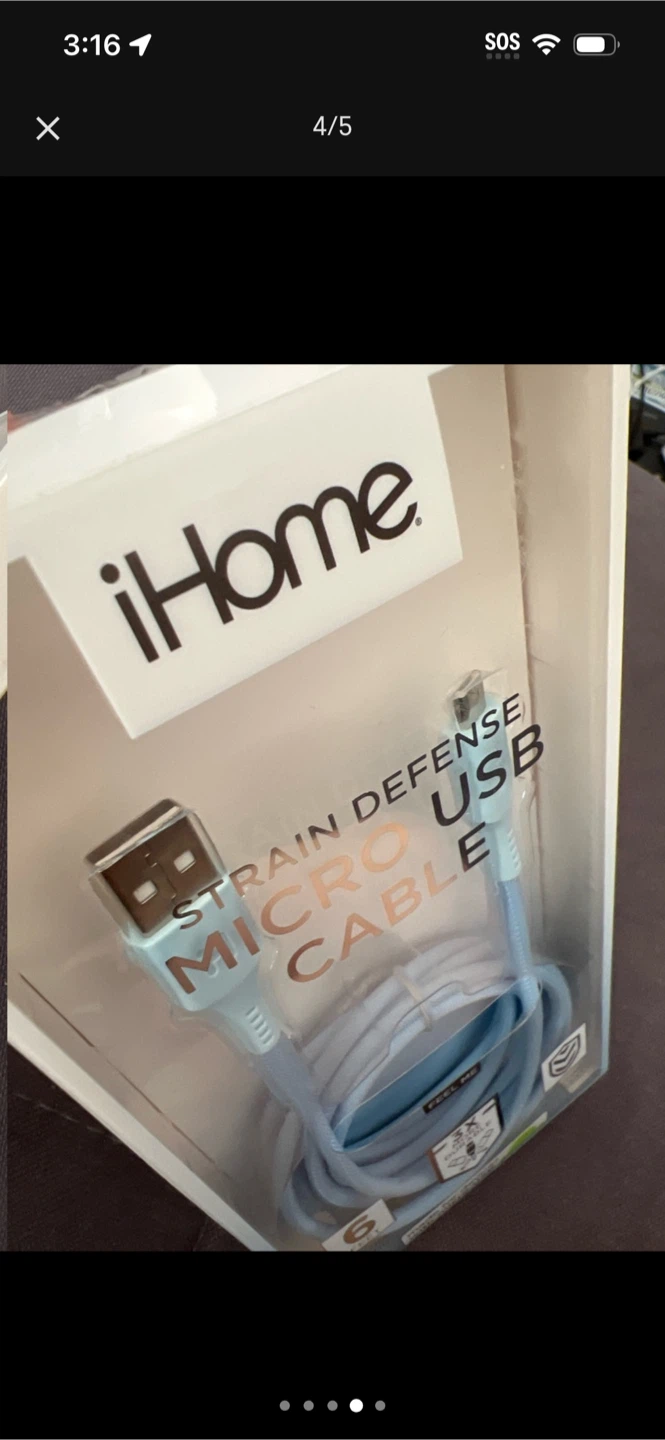 iHome USB to Micro USB Cable - 6ft - photo 4