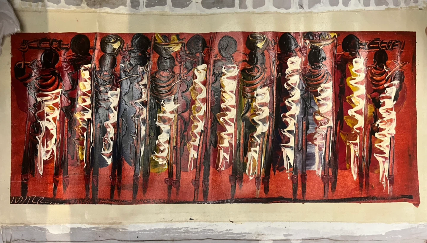 African Maasai warriors Art Painting