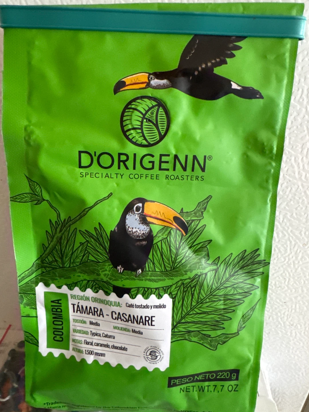 D'Origenn Colombia Tamara - Medium Roast Coffee (7.7 OZ)