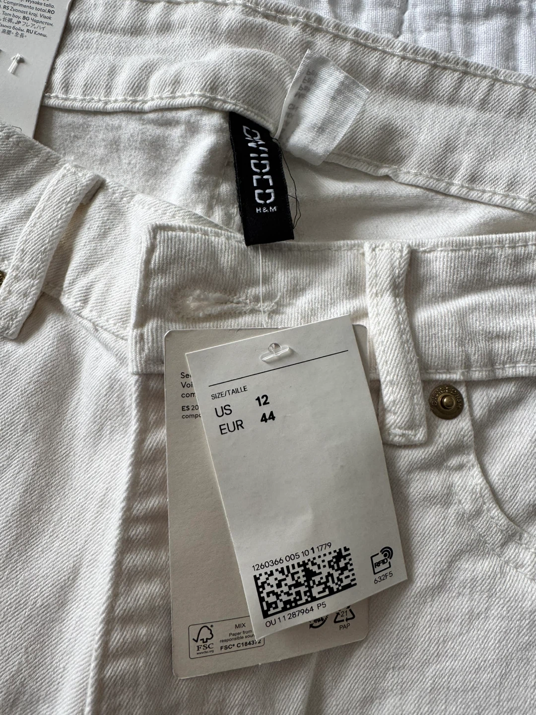 H&M Divided Flare Jeans (Light Wash Size 10 & Cream Size 12) - photo 2