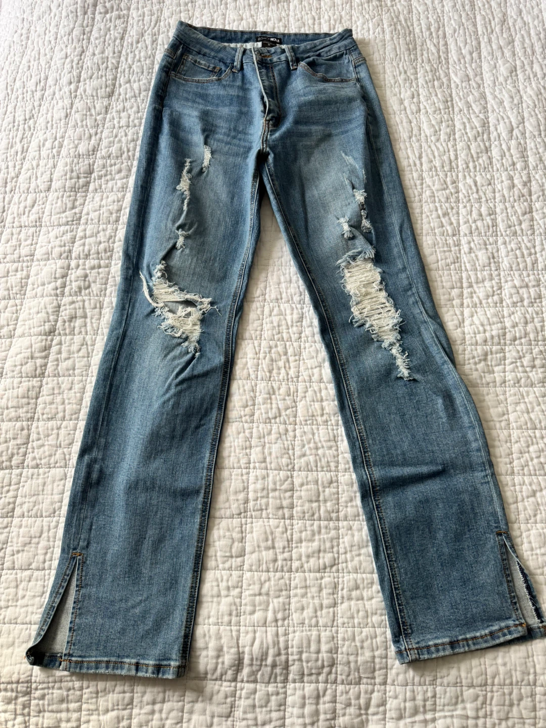 Fashion Nova Women's Distressed Flare Jeans Size 11