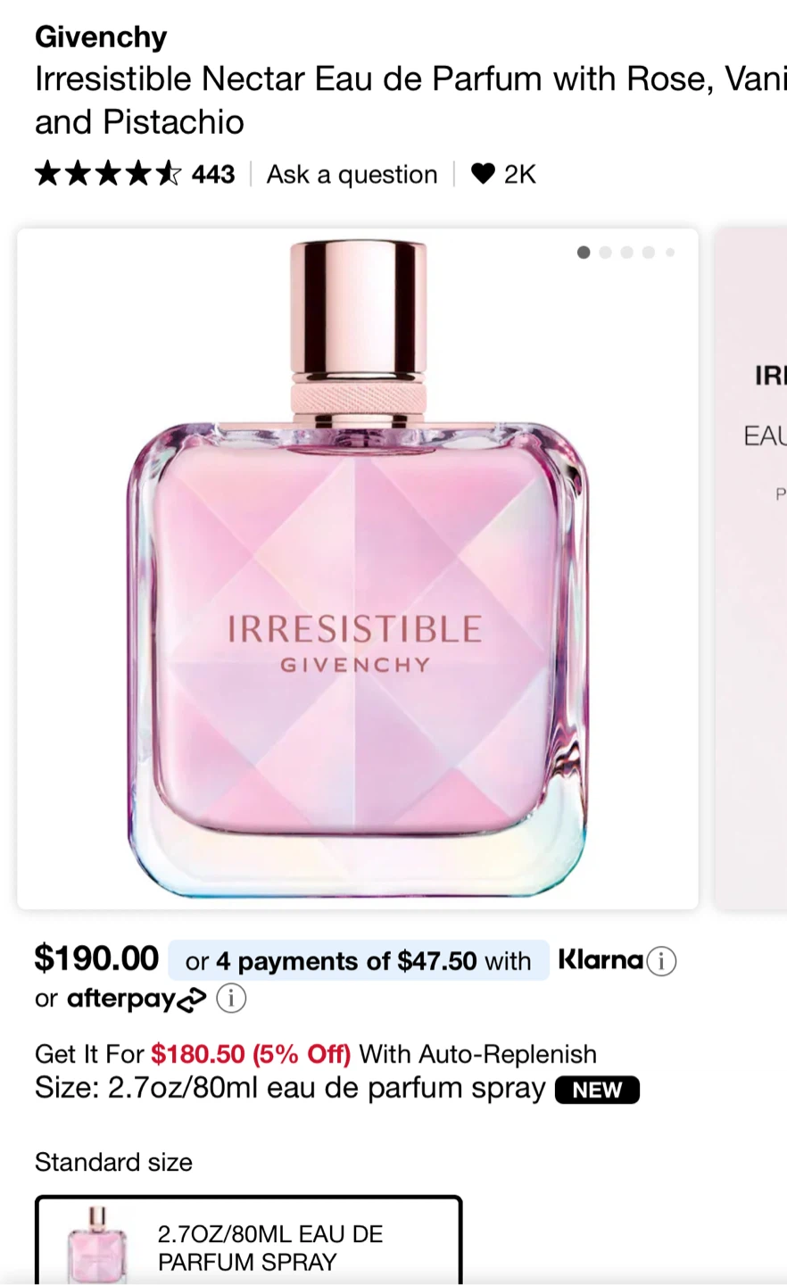 Givenchy Irresistible Nectar Eau de Parfum 80ml
