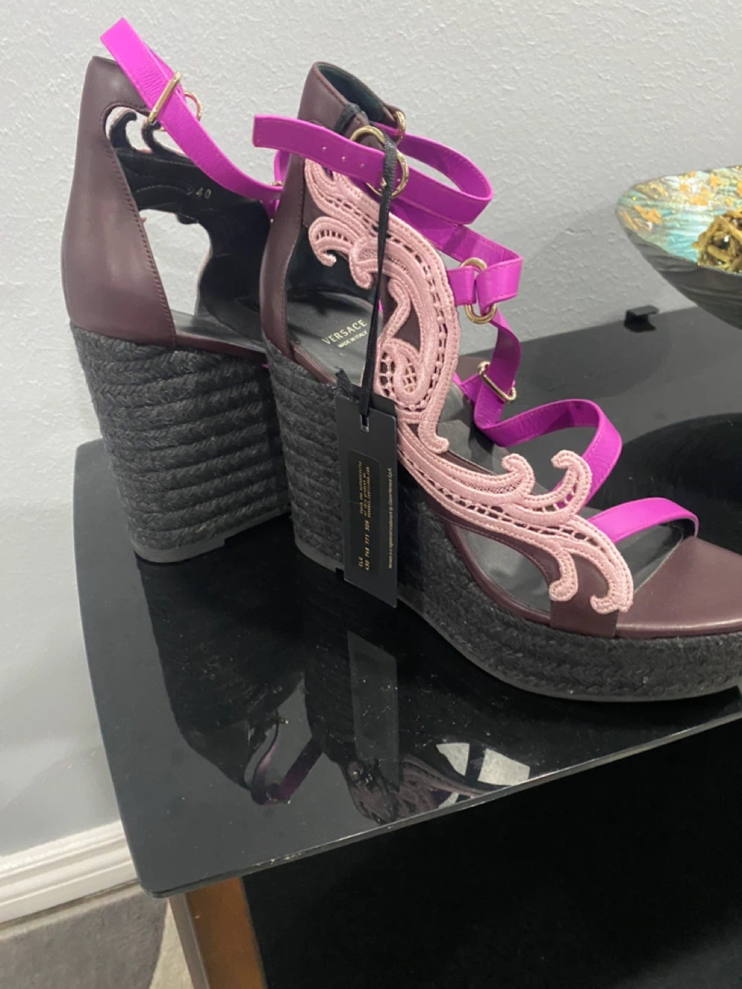 Versace Platform Wedge Sandals - photo 2