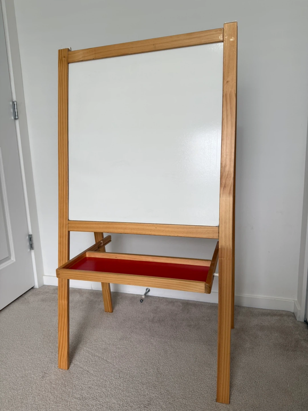 Wooden Easel with Chalkboard and Whiteboard - photo 2