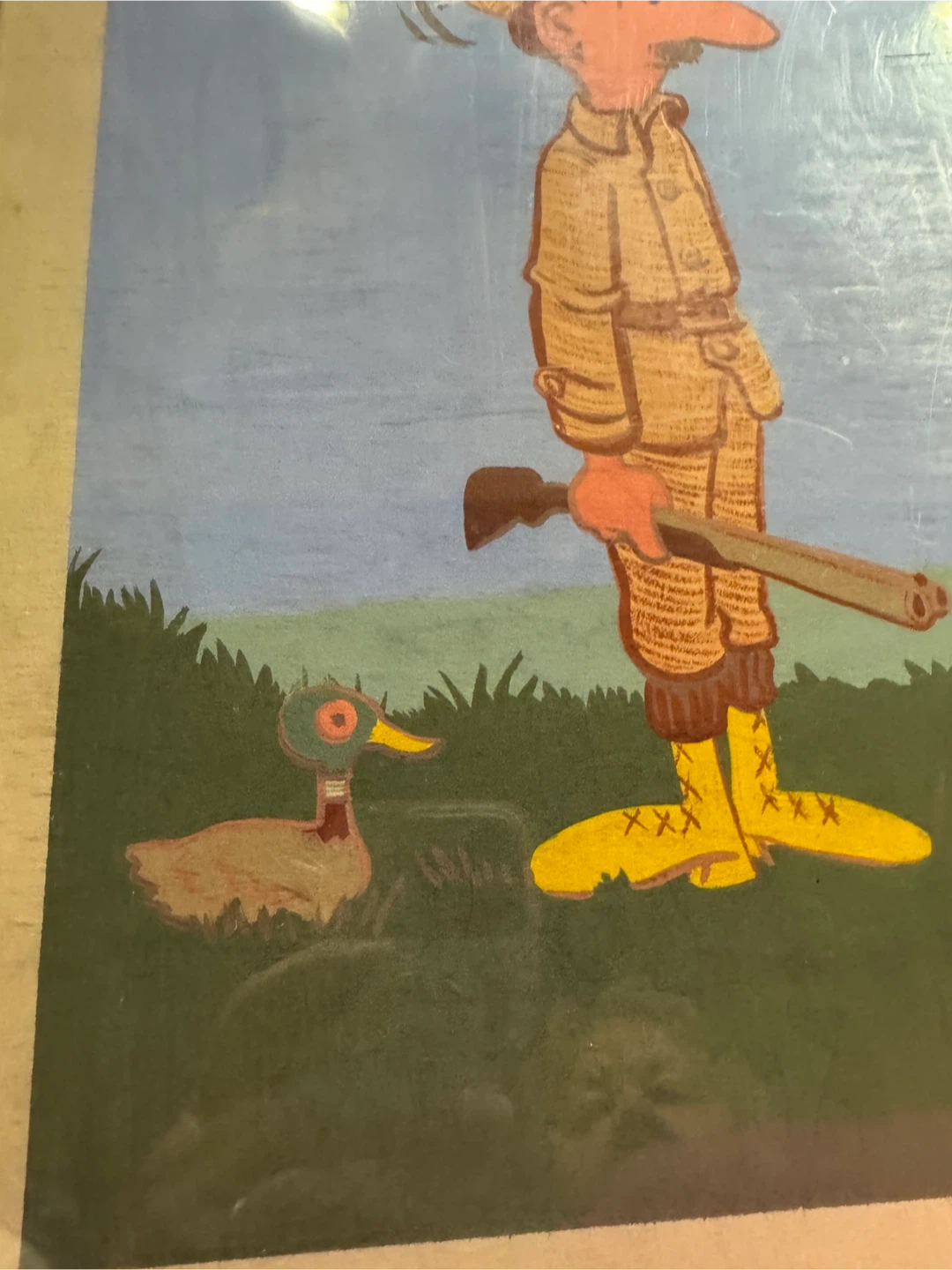 E. E. Smith Hunting Dog and Duck Painting - photo 4