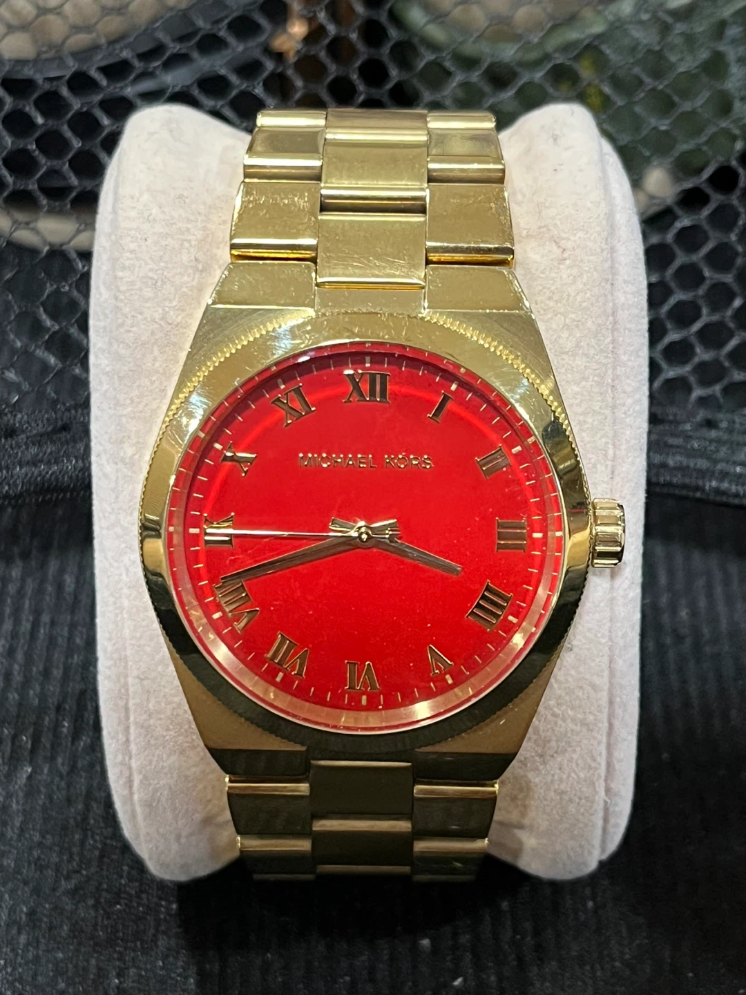 Michael Kors Gold Watch - Red Face
