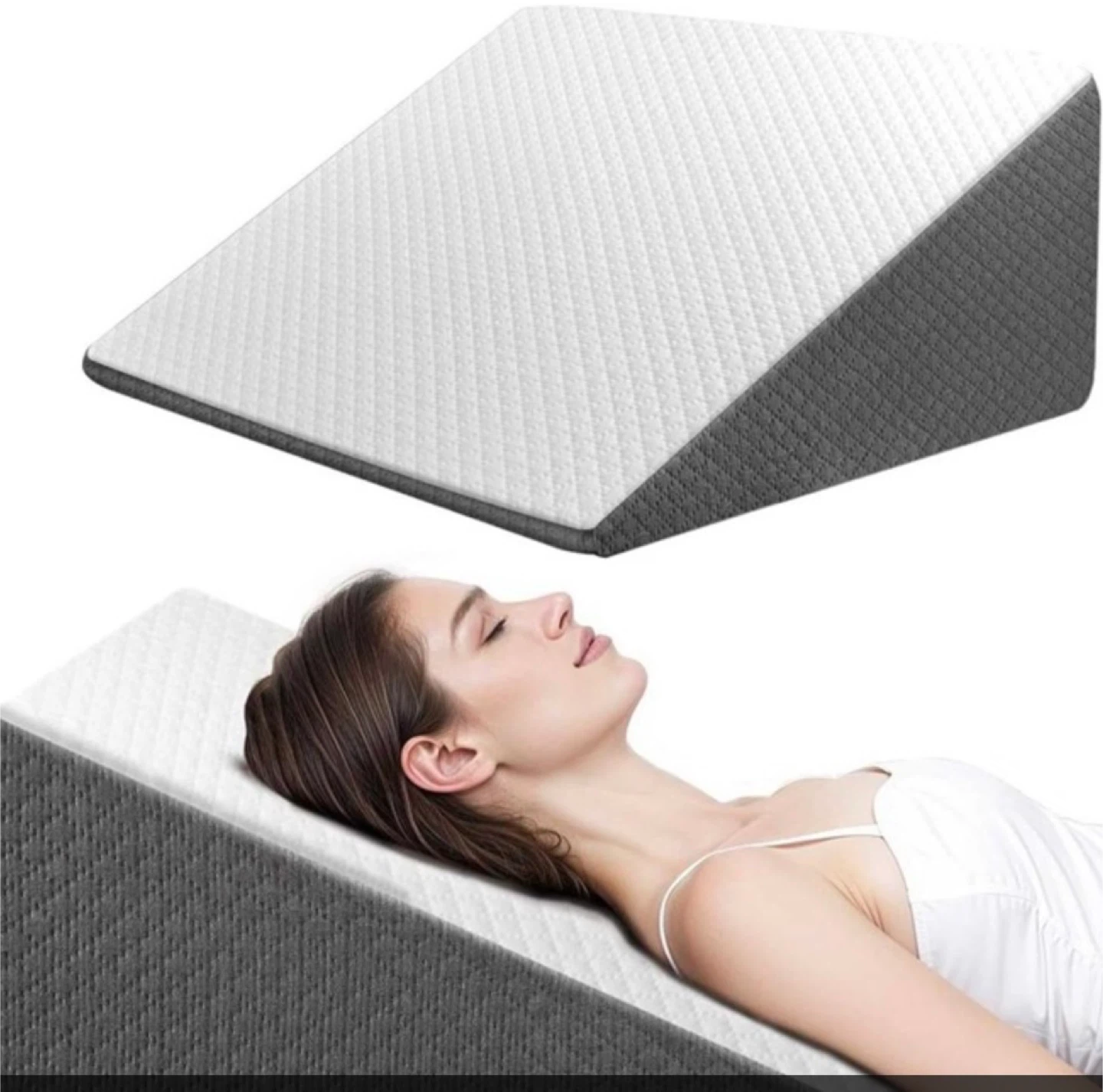 Wedge Pillow for Sleep - 25"x25"x12"