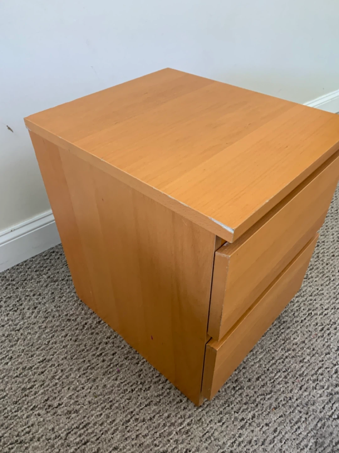 Two-drawer wooden side table - Furniture / Dresser / Drawers - photo 5