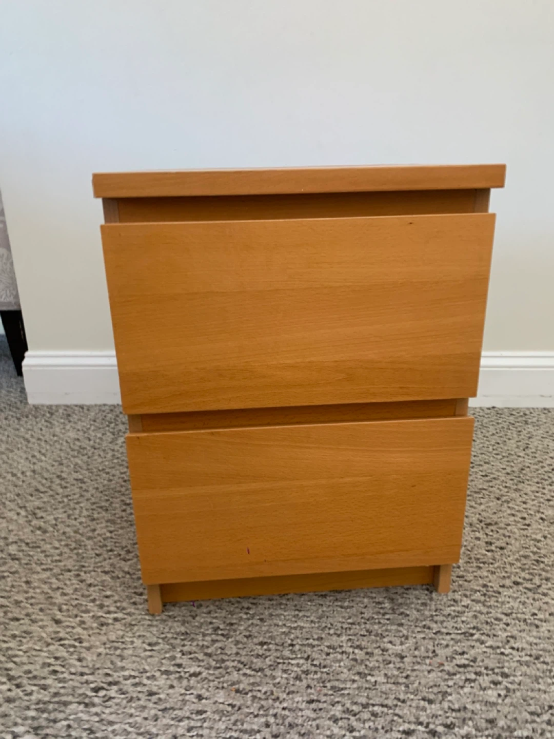 Two-drawer wooden side table - Furniture / Dresser / Drawers - photo 3