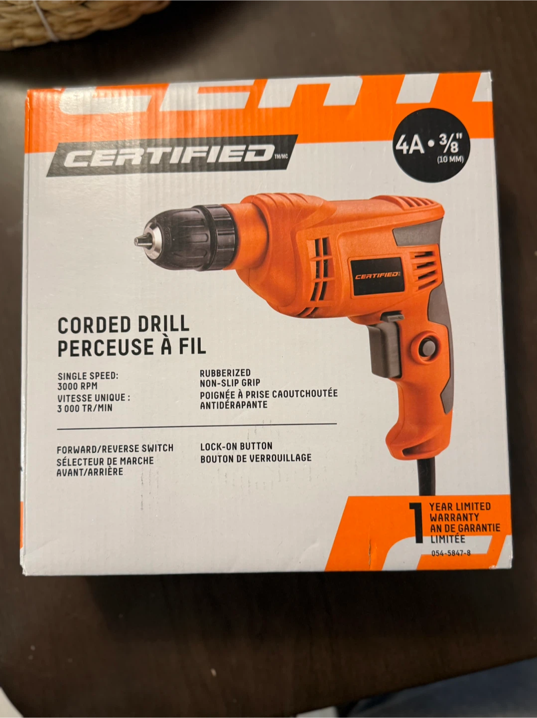 Brand new Corded Drill (3/8 in) – still in original packaging. - photo 3