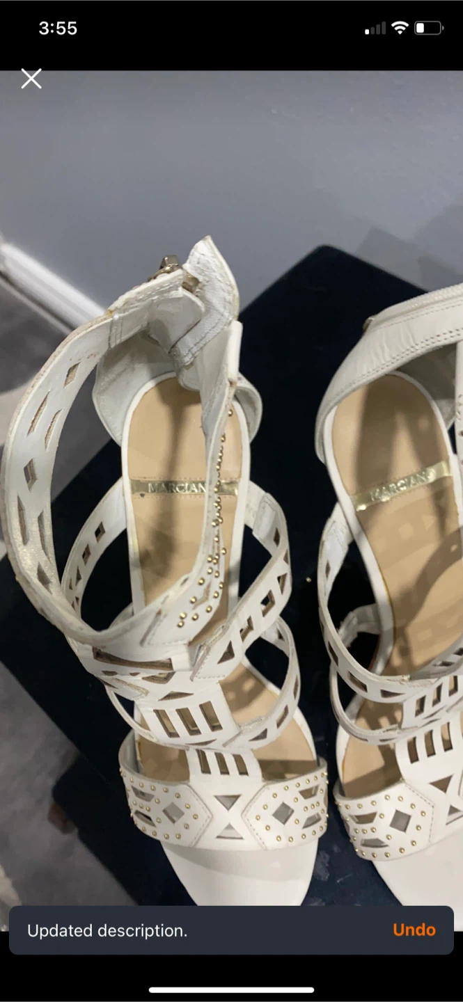 White Marciano Heeled Sandals - photo 3