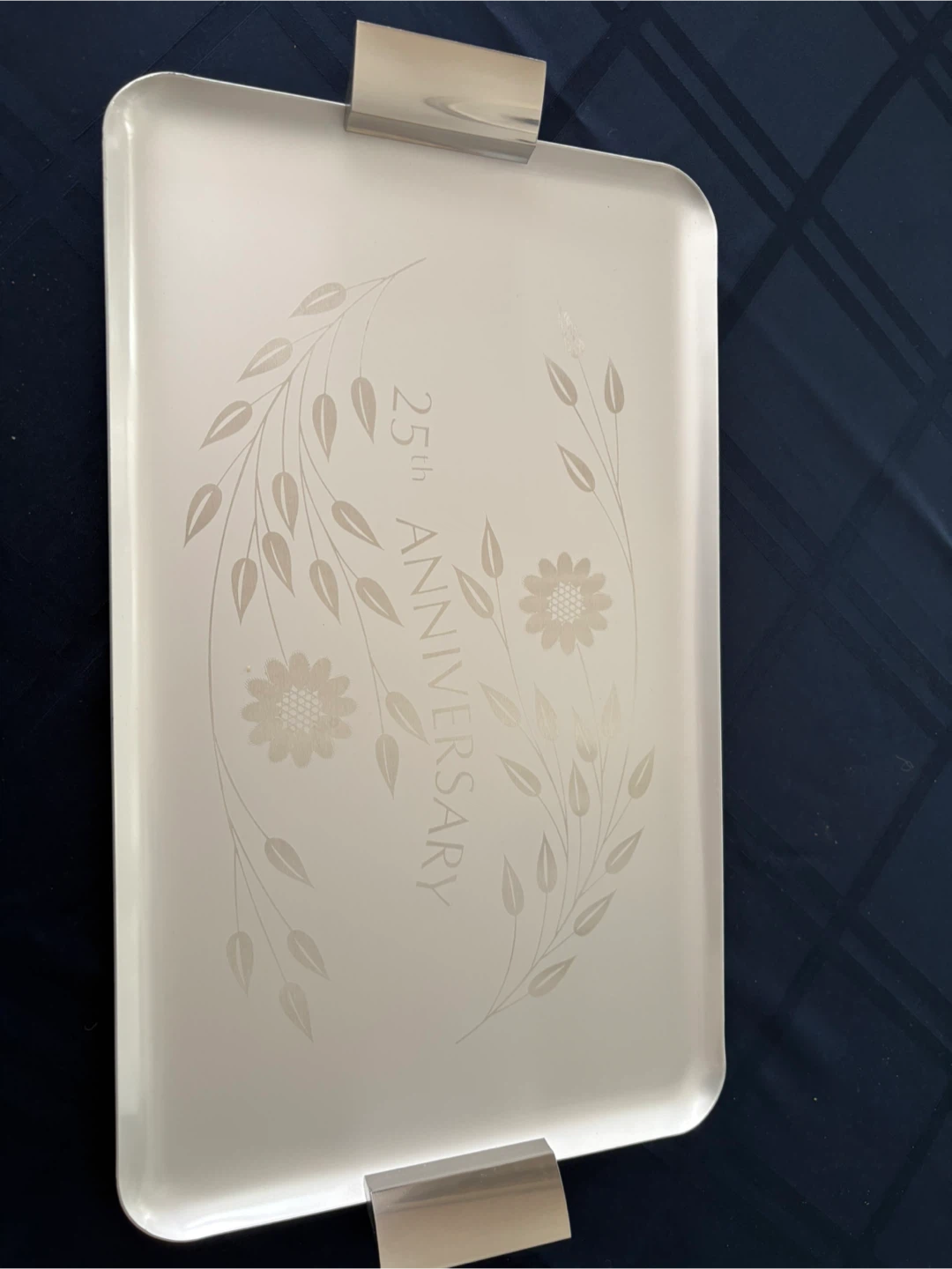 Silhouette 25th Anniversary Serving Tray