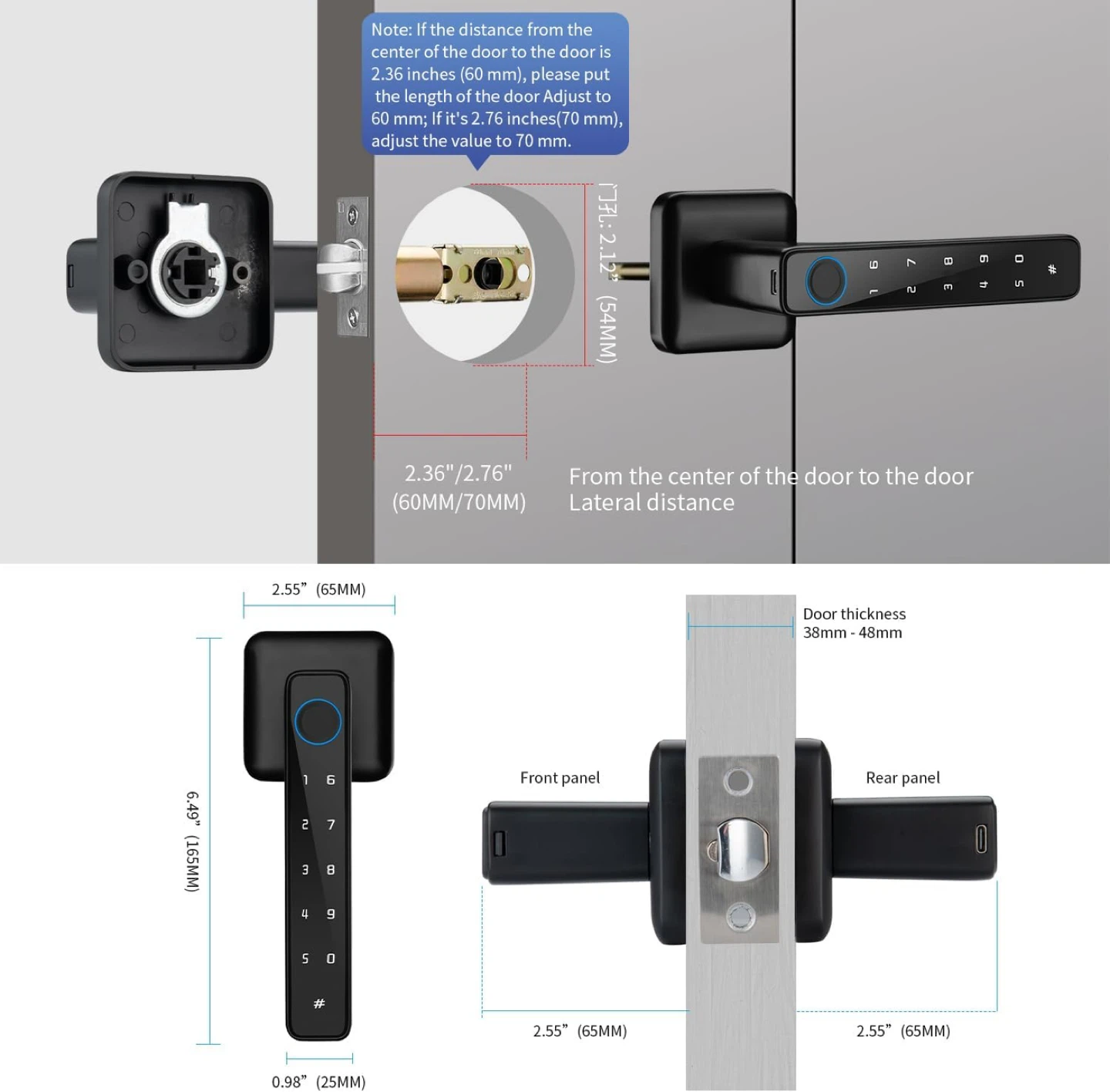 Smart Door Lock with Fingerprint and Keypad - photo 4