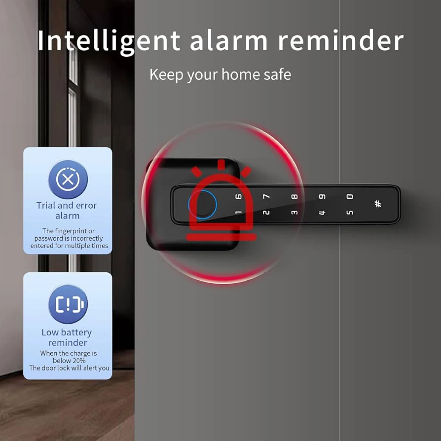 Smart Door Lock with Fingerprint and Keypad - photo 3