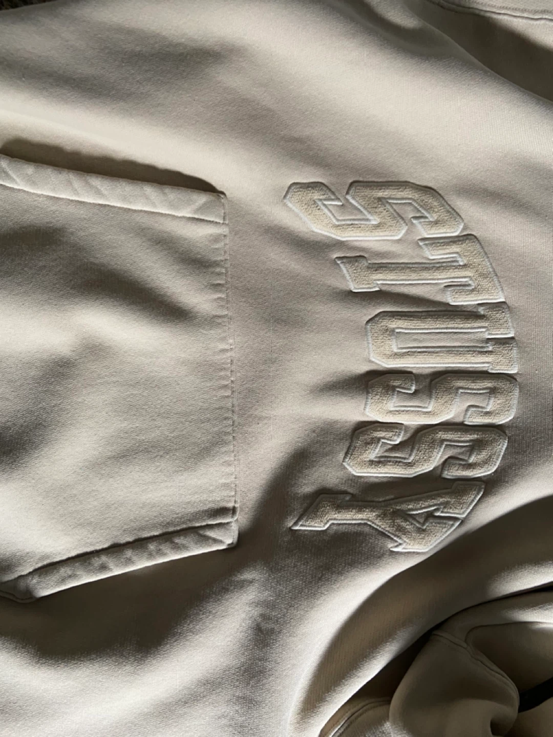 Stüssy Beige Arch Logo Hoodie - photo 3