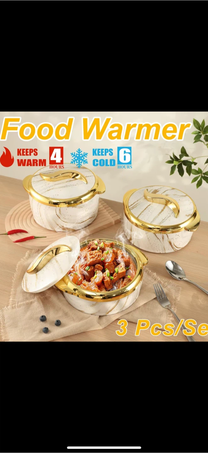 3-Piece Food Warmer Set