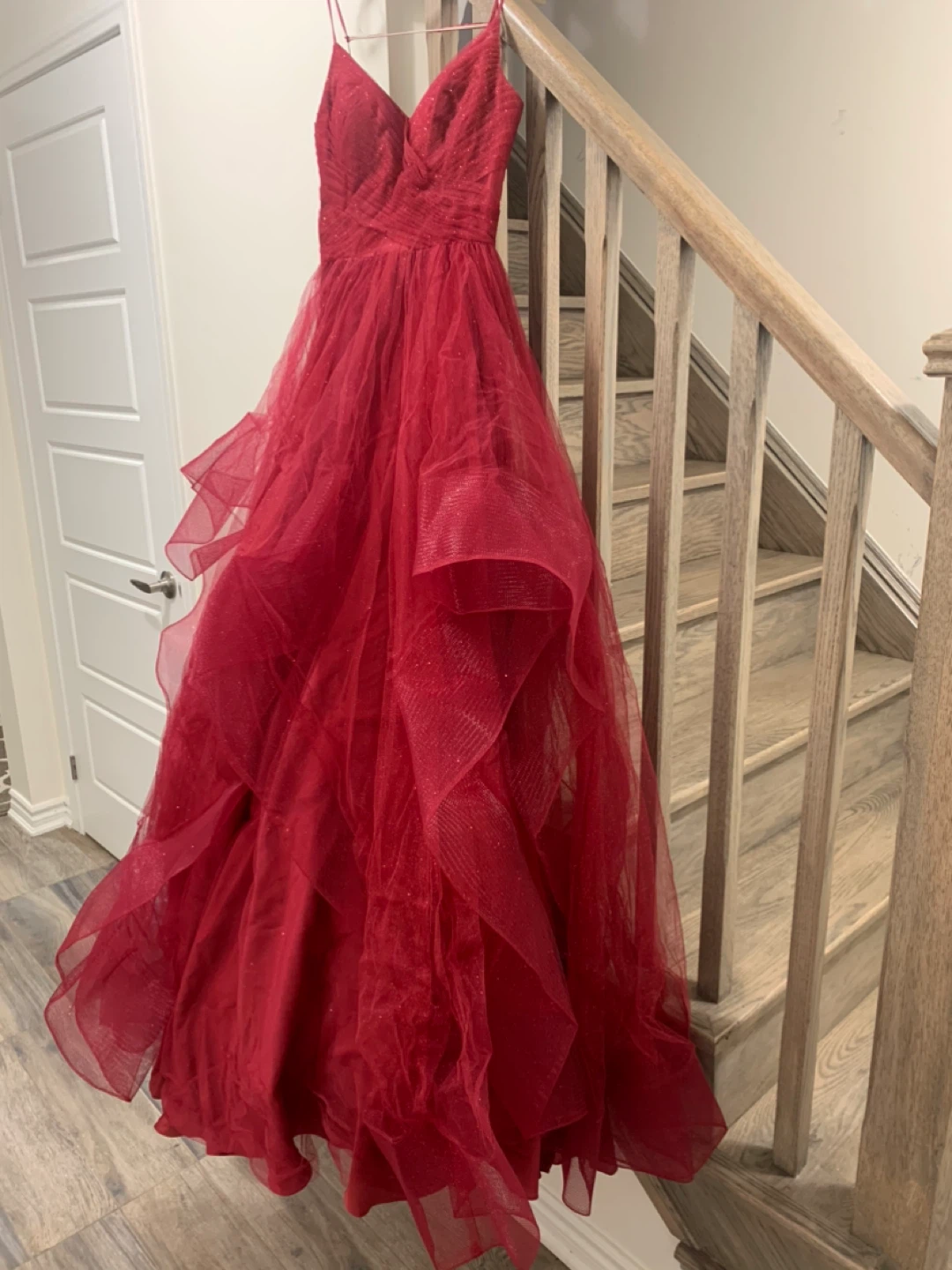 Red Tulle Formal Gown - photo 3