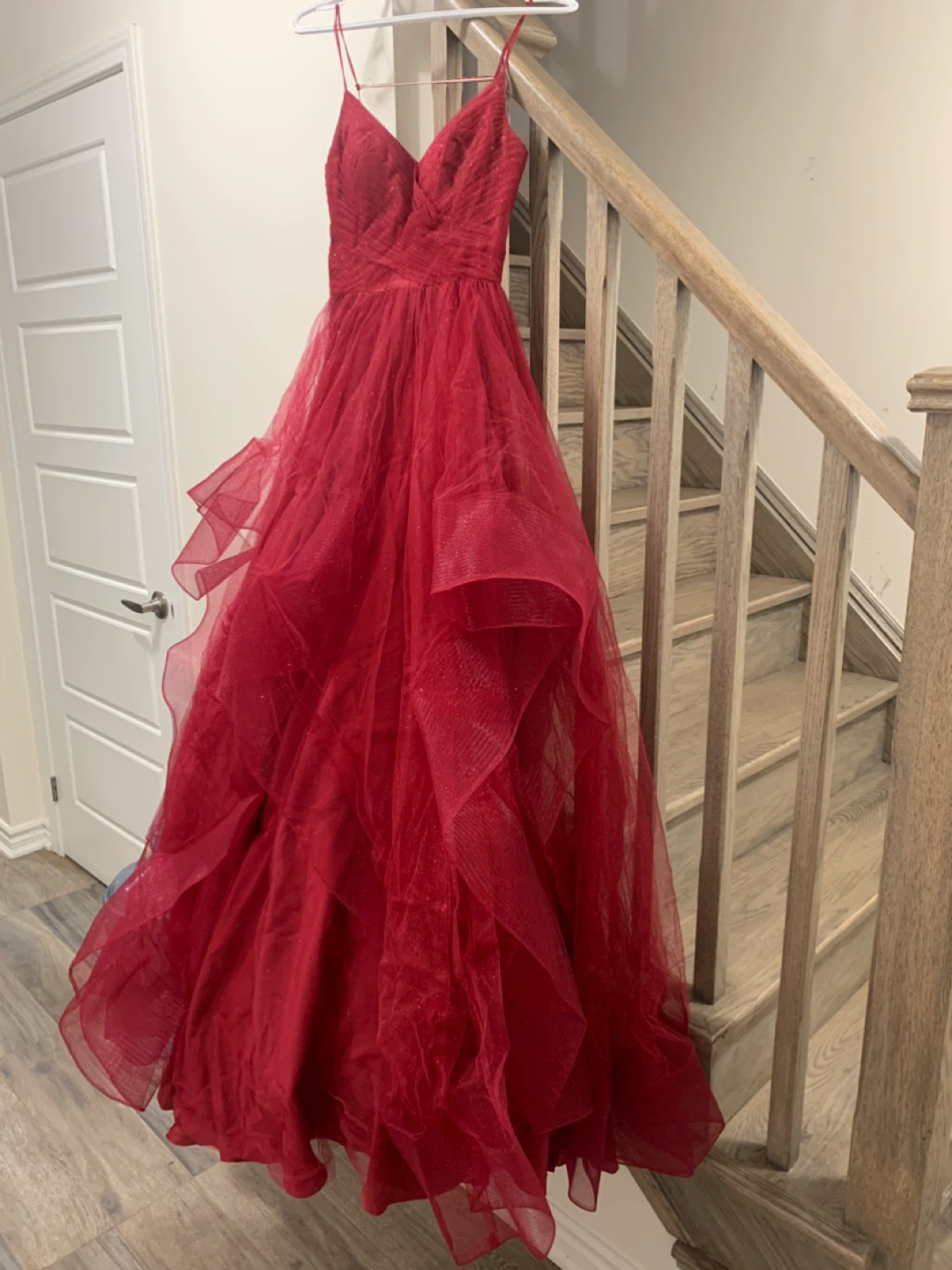 Red Tulle Formal Gown - photo 2