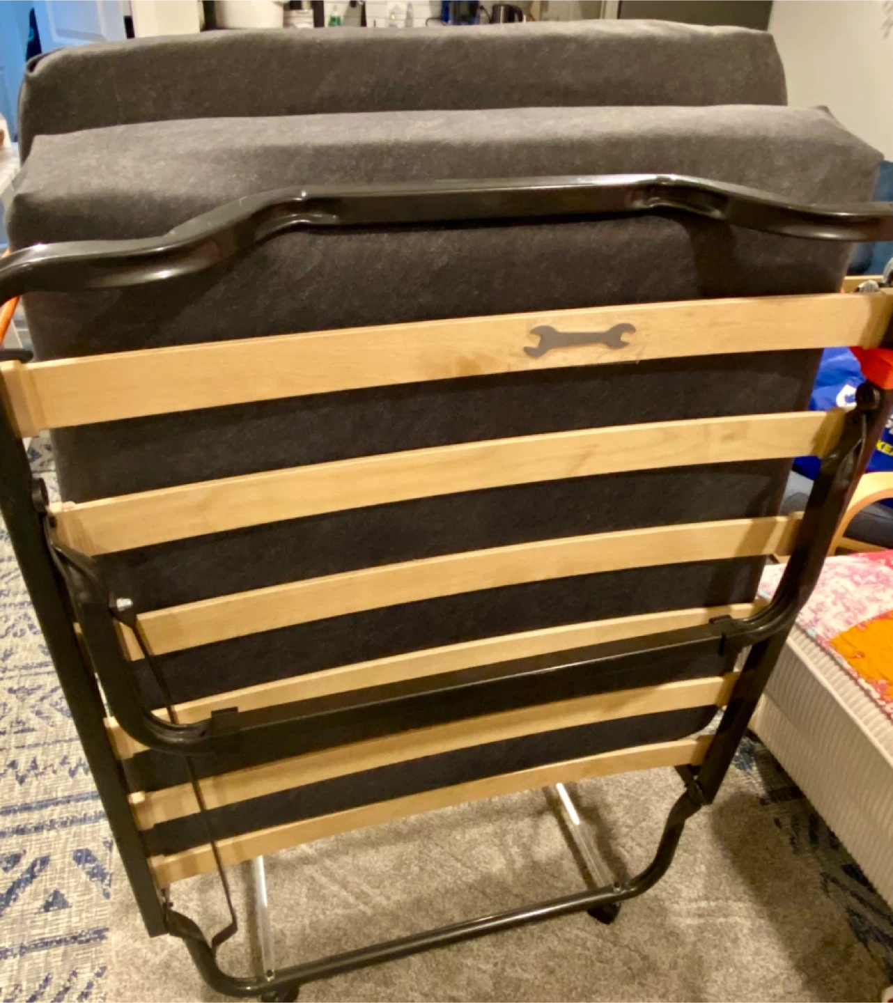 Folding Bed Frame with Mattress/Cott Comfortable Memory Foam - photo 4