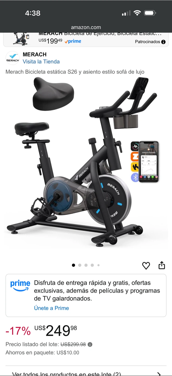 MERACH Stationary Exercise Bike S26