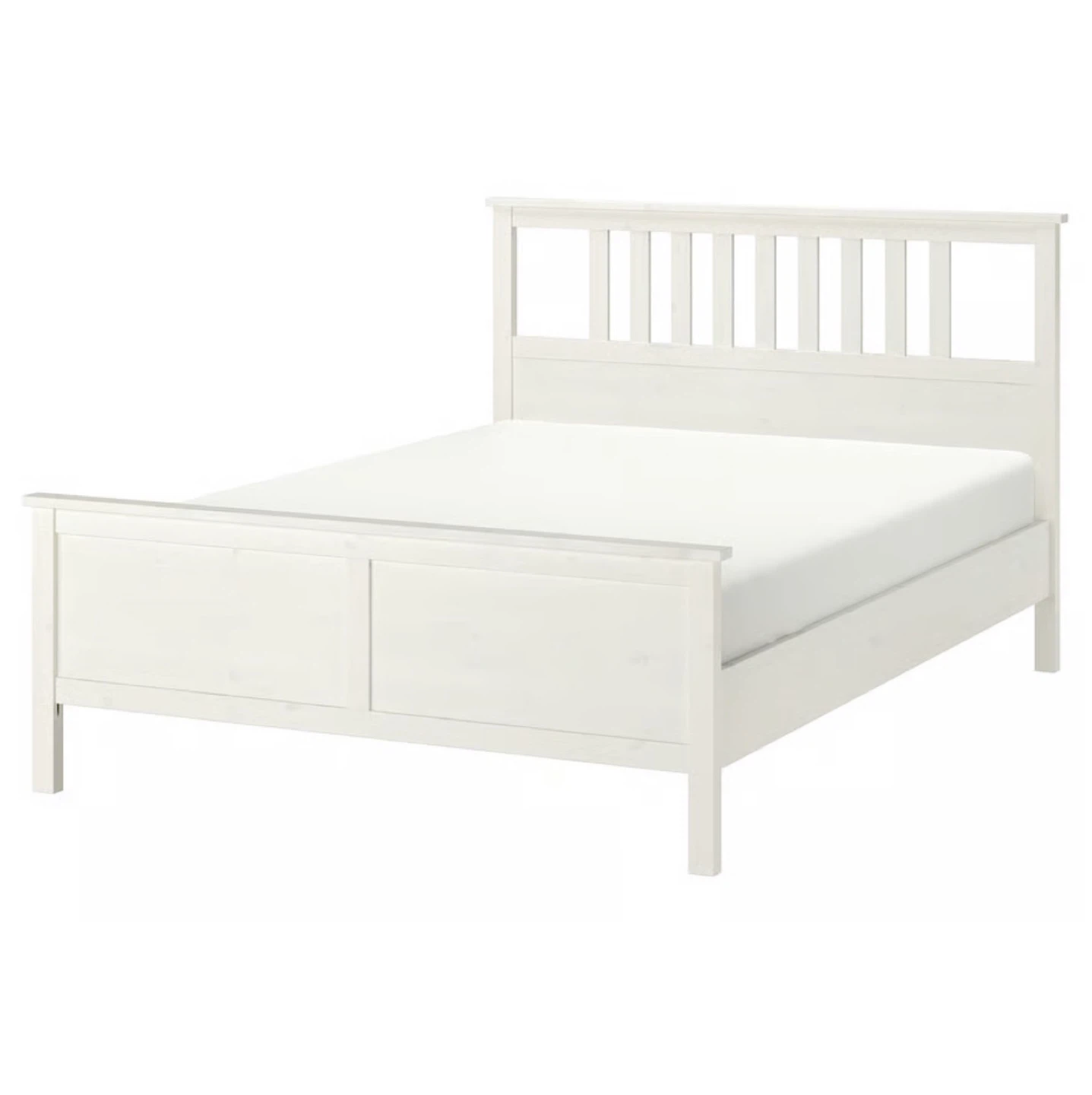 White Wooden Bed Frame