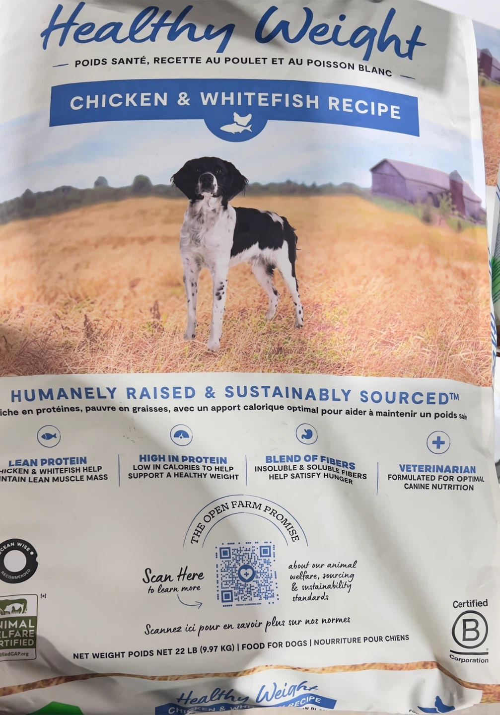Open Farm Healthy Weight Chicken & Whitefish Recipe Dog Food