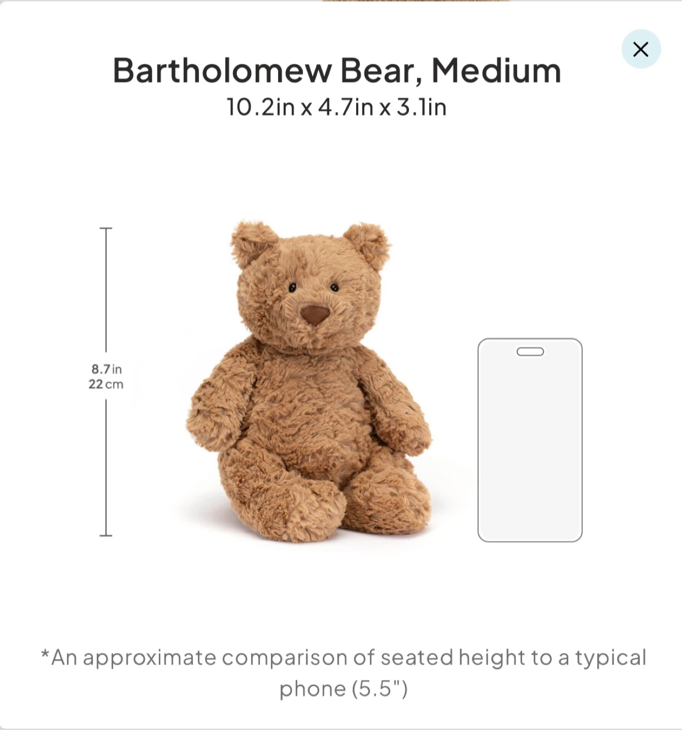 Jellycat Bartholomew Bear - Medium - photo 5