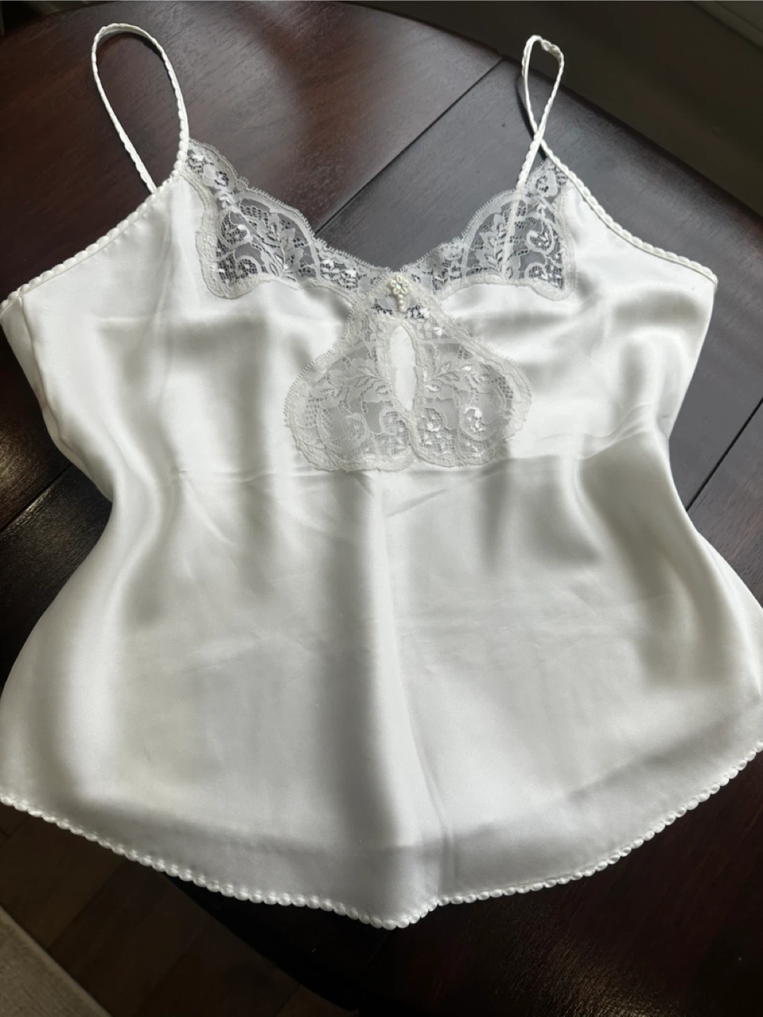 Papillon Blanc White Lace Camisole - Size 36