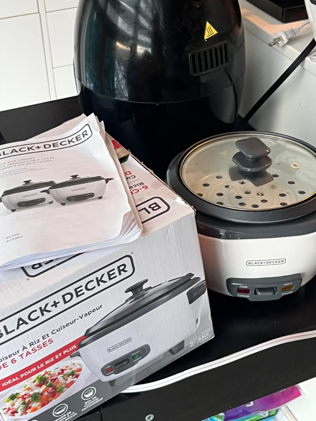 BLACK+DECKER Rice Cooker & Steamer 6 Cups