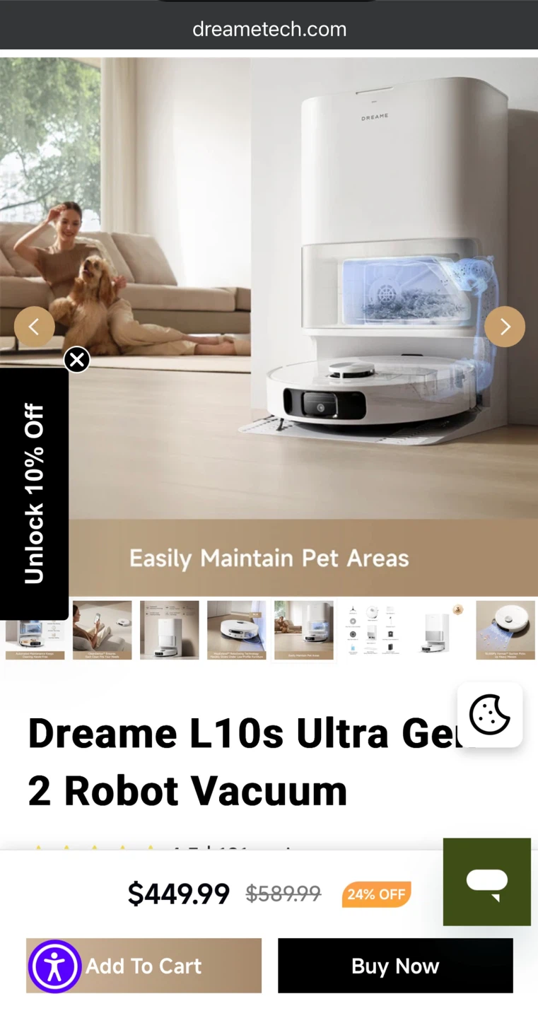Dreame L10s Ultra G10 Robot Vacuum - photo 4