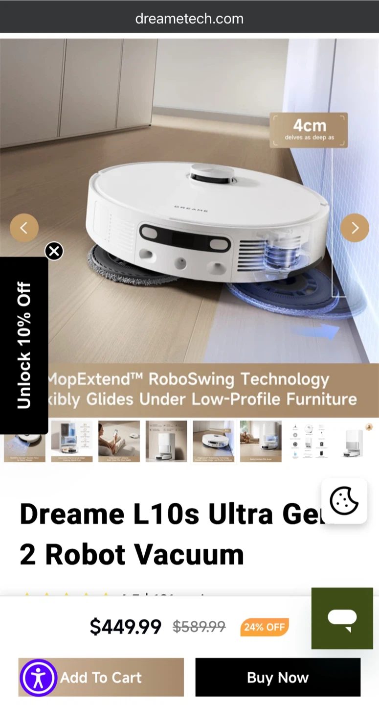 Dreame L10s Ultra G10 Robot Vacuum - photo 5