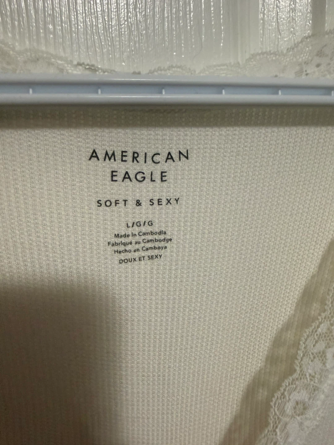 American Eagle Lace Trim V-Neck Top - photo 2