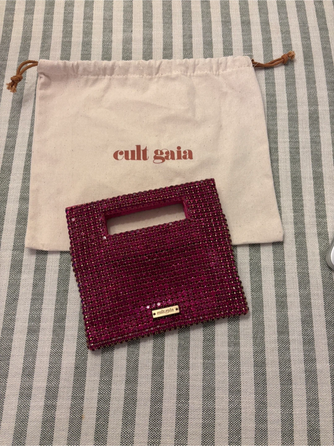 Cult Gaia Pink (Dragonfruit) Lucinda Nano with Dust Bag