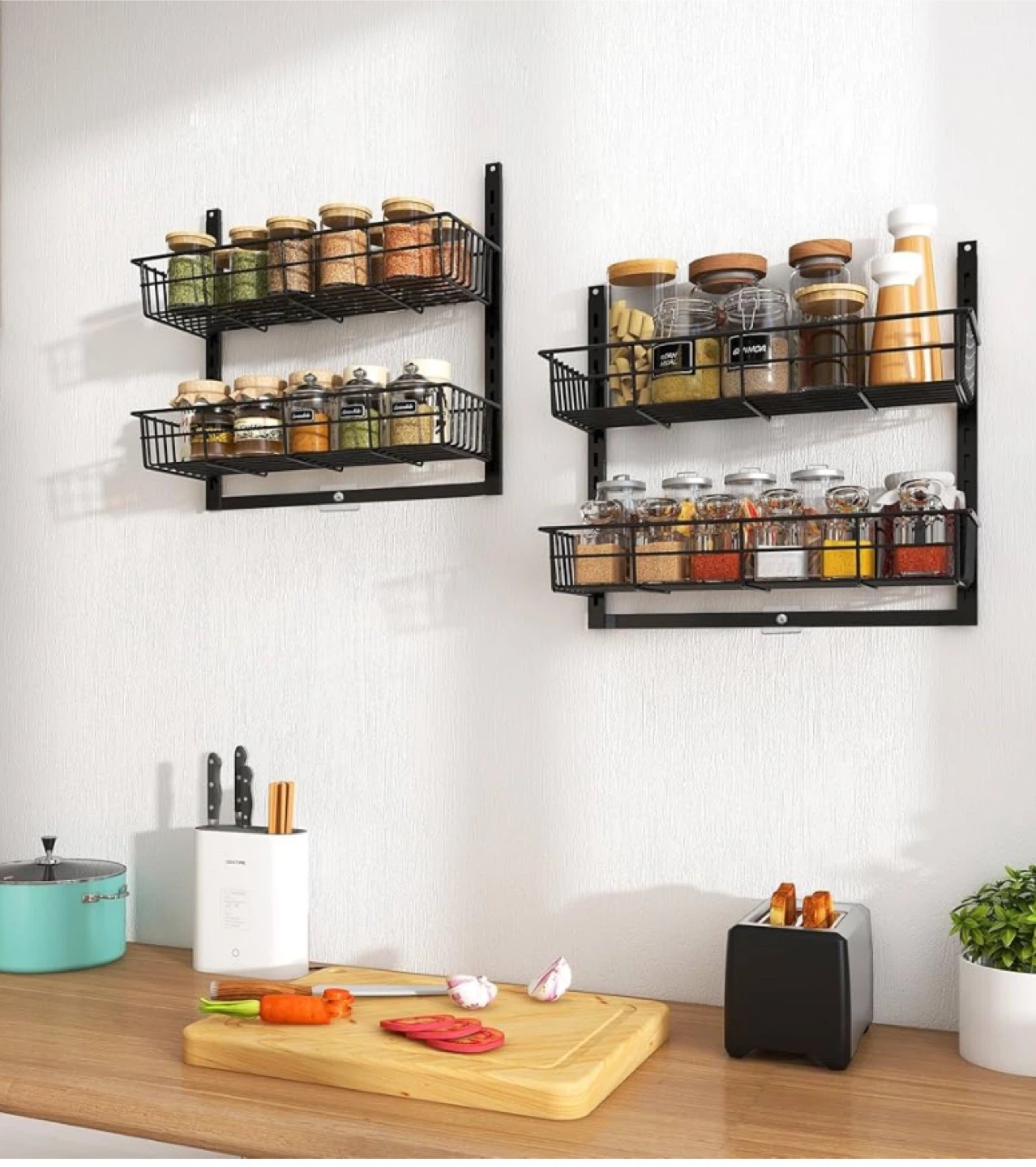 2-Tier Wall Mounted Spice Rack - photo 2