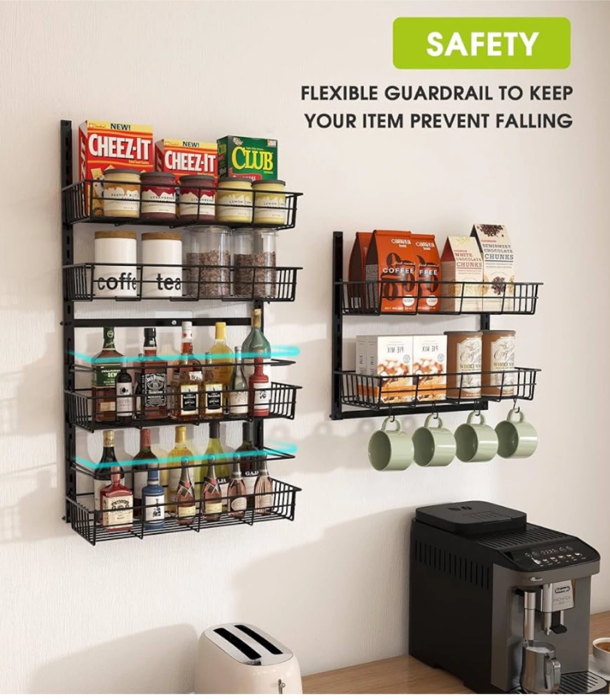 2-Tier Wall Mounted Spice Rack