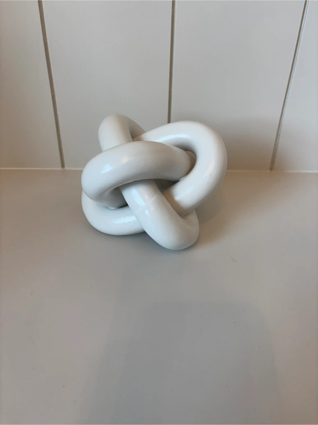 Bouclair White Knotted Decor Piece
