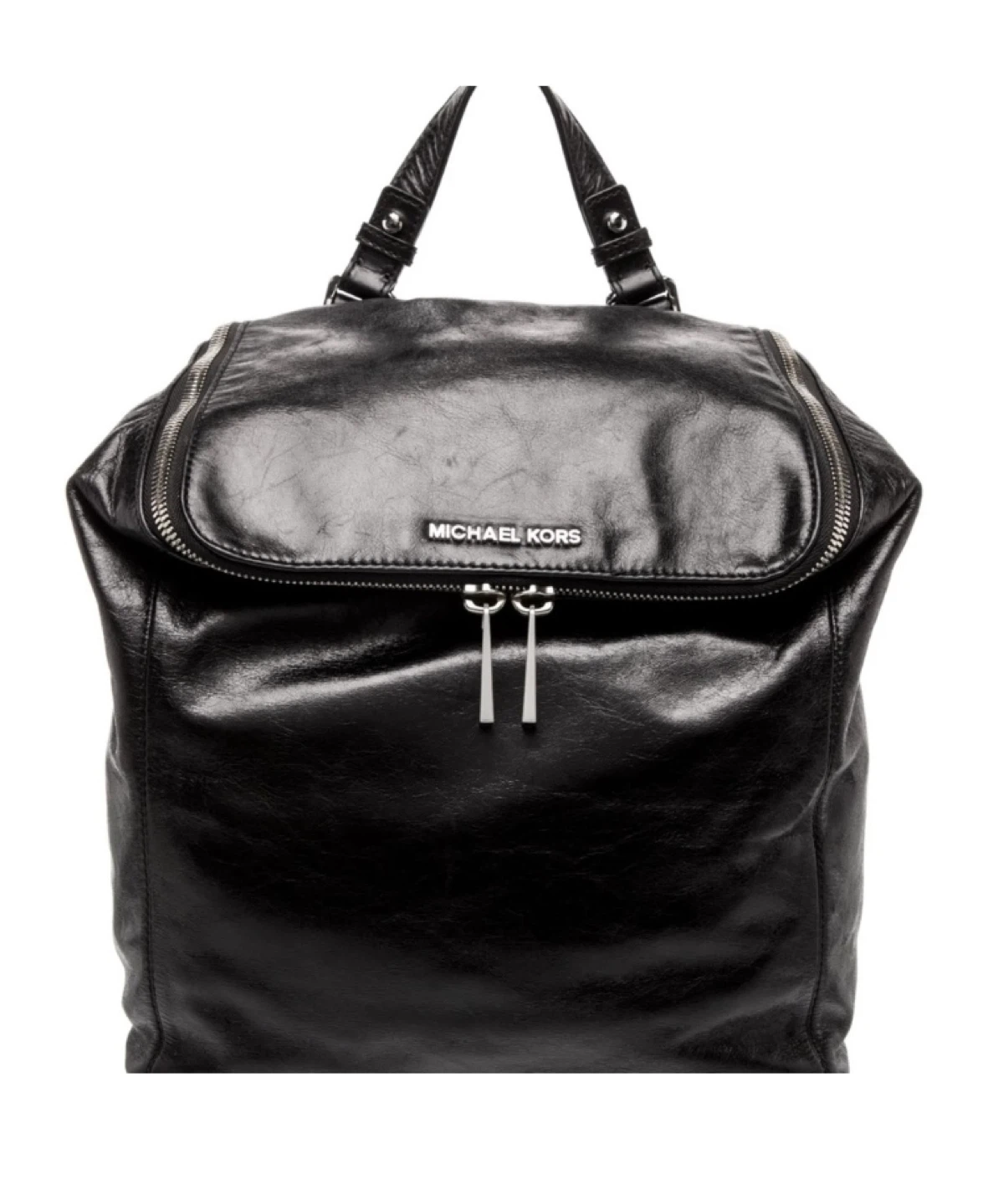 Michael Kors Black Leather Backpack