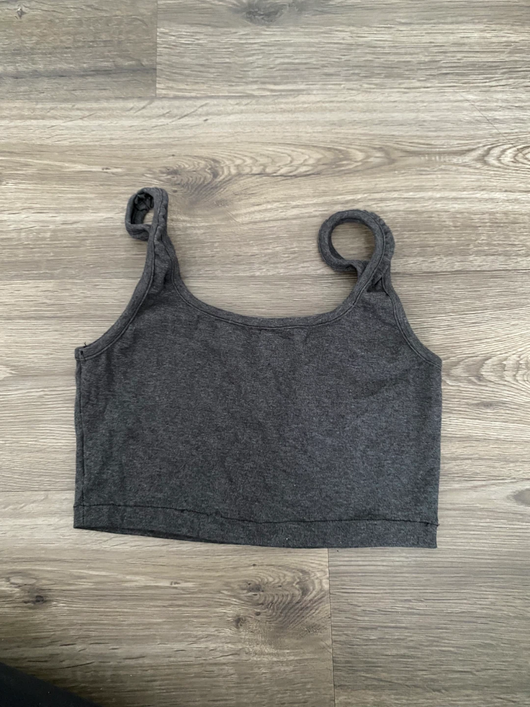 Dark Grey Crop Top