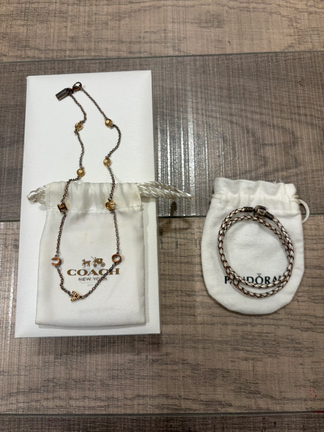 Coach and Pandora Bracelets