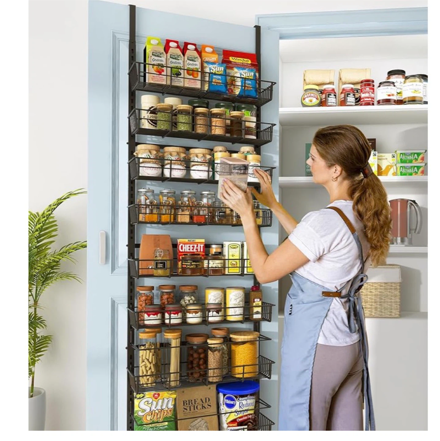 6 Tier Over-the-Door Spice Rack Organizer - photo 5