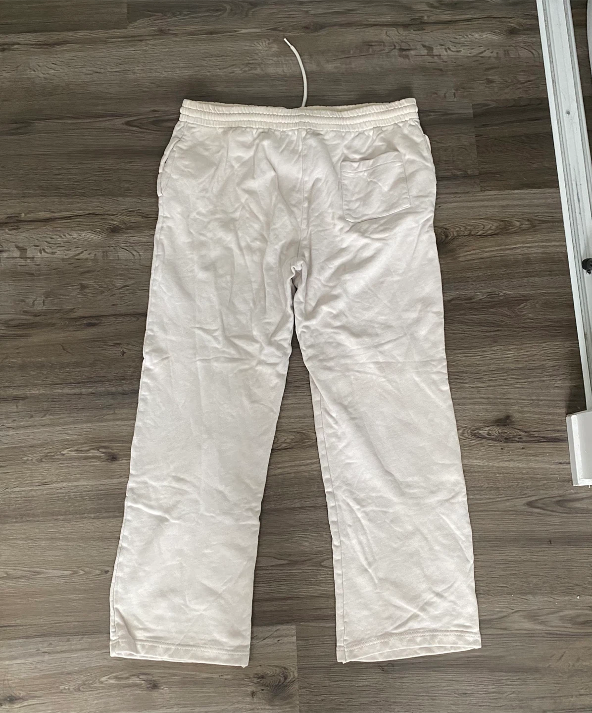 White Straight Leg Sweatpants - photo 2
