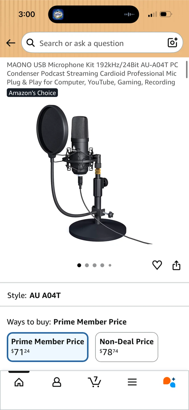 Maono Condenser Microphone with Pop Filter - photo 3