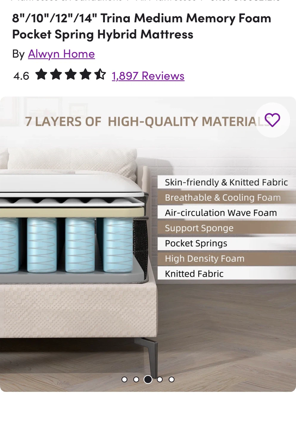 Brand New! Twin 10” Medium Spring Hybrid Mattress - photo 3