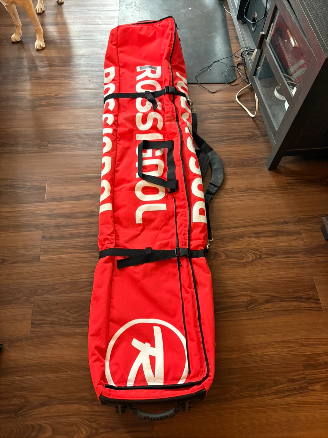 Rossignol Red Ski Boot Bag with Wheels