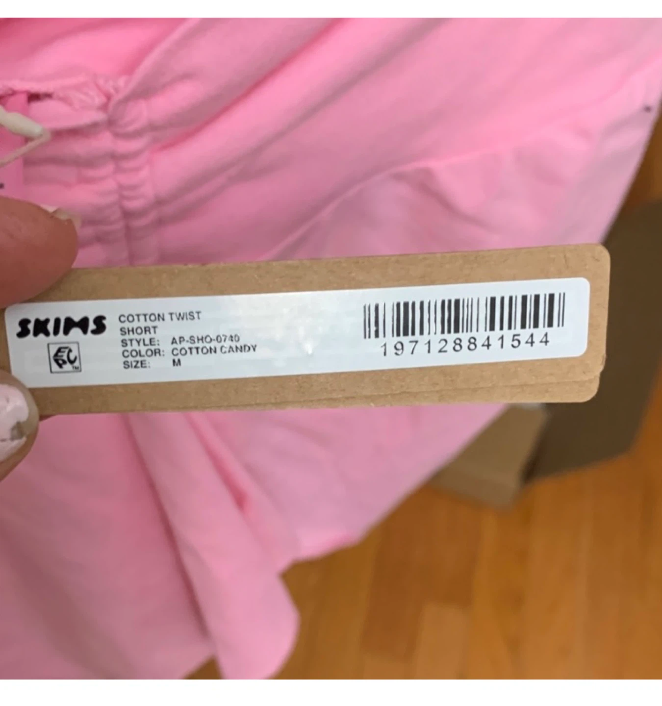 SKIMS Cotton Twist Short - Size M - Cotton Candy - photo 4