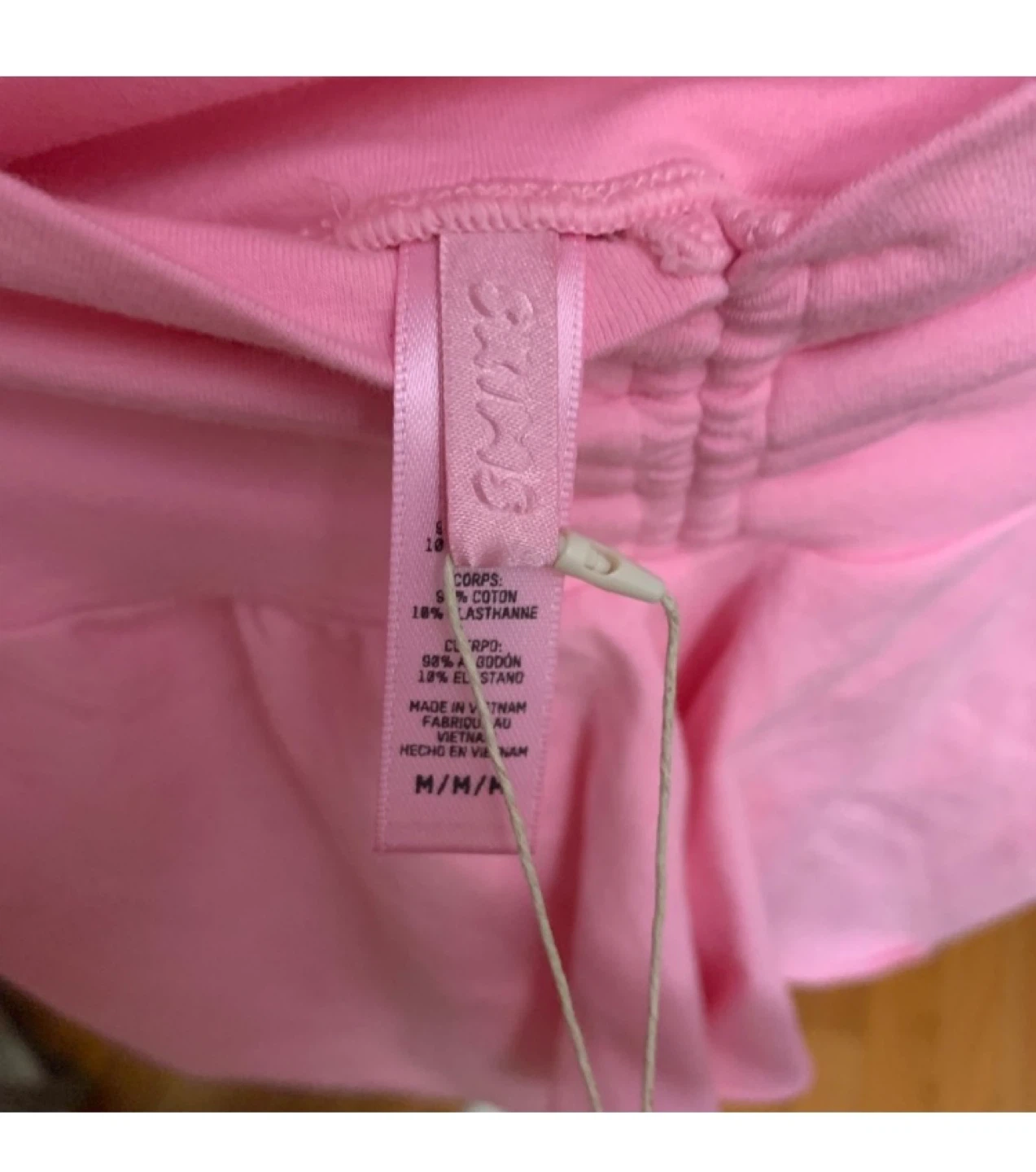 SKIMS Cotton Twist Short - Size M - Cotton Candy - photo 2