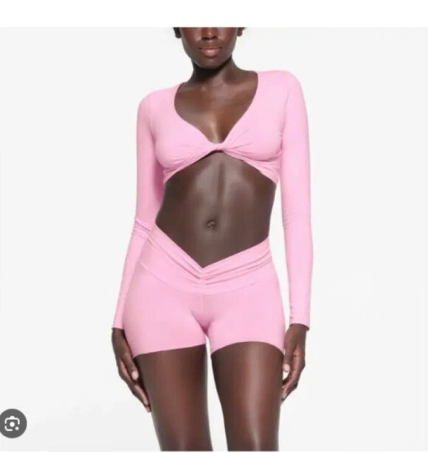 SKIMS Cotton Twist Short - Size M - Cotton Candy