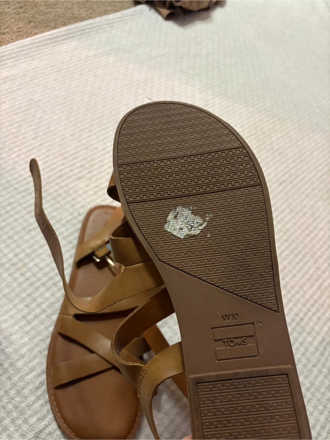 Toms Women's Tan Leather Strappy Sandals - photo 2